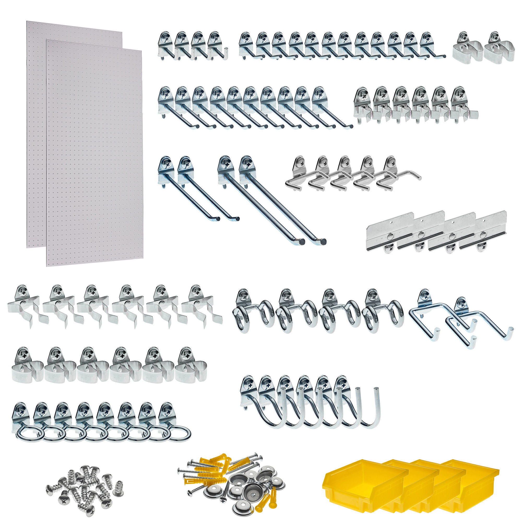 Triton Products DuraBoard Kit — 48in. x 24in., 2 DuraBoards, 79 Hooks, 4 Bins, Model# DB-2-83